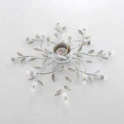 Lindby LED-taklampe Bolonia, bronse/hvit, Ø 80 cm New