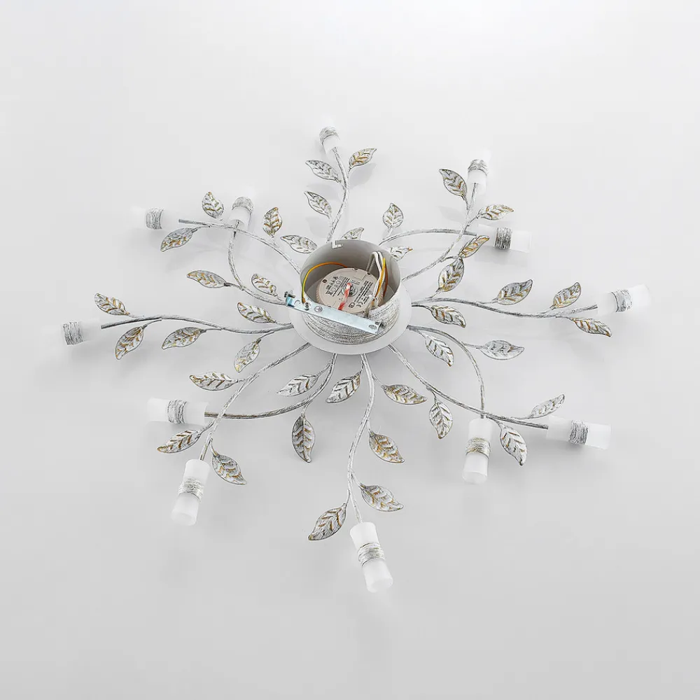 Lindby LED-taklampe Bolonia, bronse/hvit, Ø 80 cm New