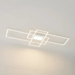 Lindby LED-taklampe Caitlin, hvit, metall, 105 cm Discount