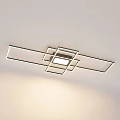 Lindby LED-taklampe Caitlin, antrasitt, metall, 105 cm Best