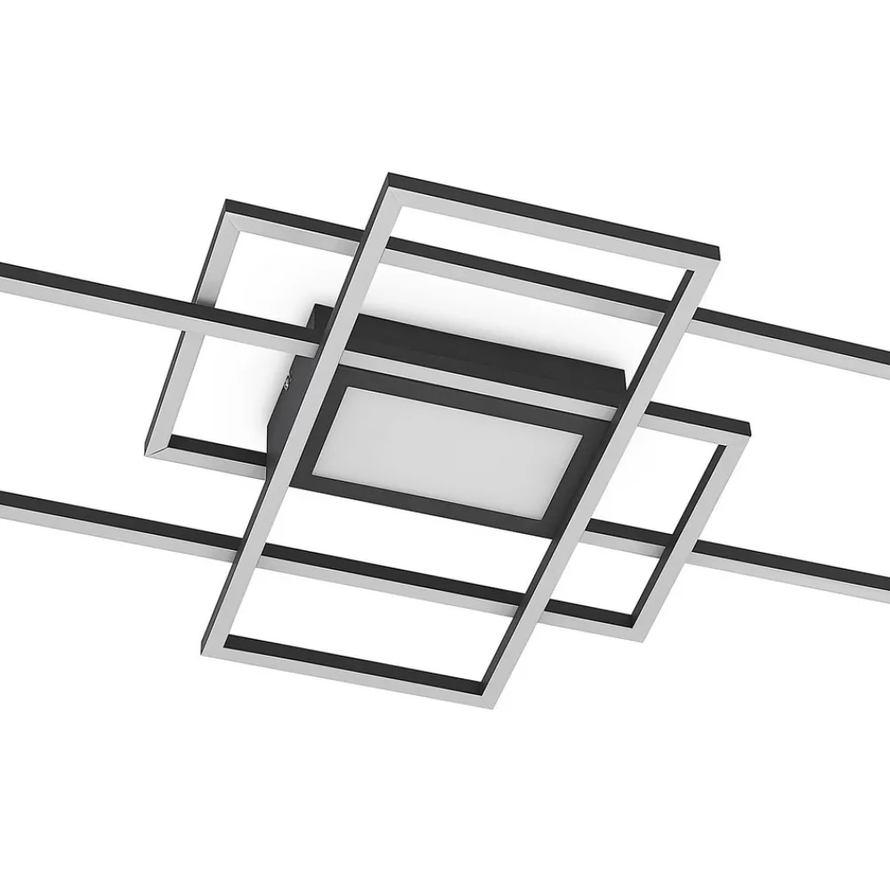 Lindby LED-taklampe Caitlin, antrasitt, metall, 105 cm Best