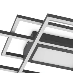 Lindby LED-taklampe Caitlin, antrasitt, metall, 105 cm Best