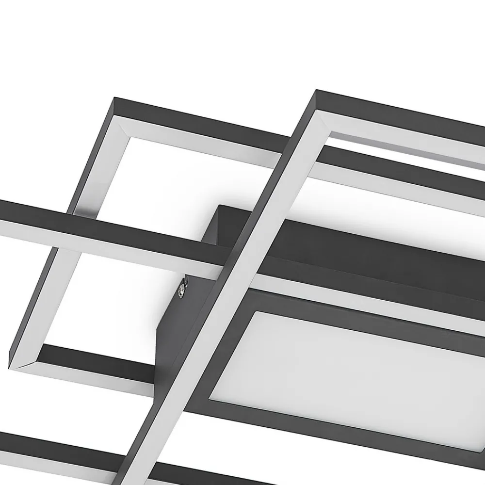 Lindby LED-taklampe Caitlin, antrasitt, metall, 105 cm Best