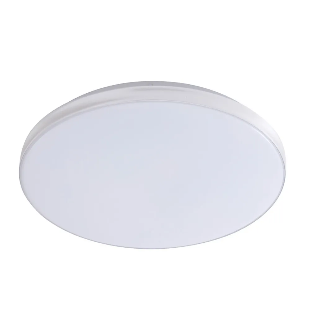 Lindby LED-taklampe Comora, Ø 35 cm, hvit, IP44, 3000K Discount