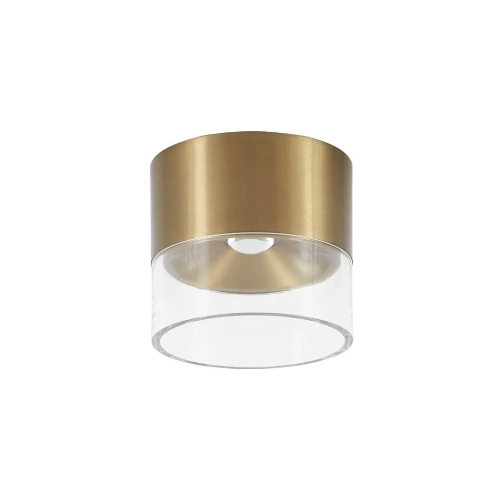 Lindby LED-taklampe Dalila, gull, Ø 10 cm, aluminium| Led-Innendørs|Taklamper