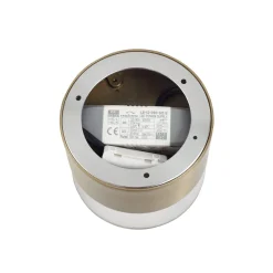 Lindby LED-taklampe Dalila, gull, Ø 10 cm, aluminium| Led-Innendørs|Taklamper