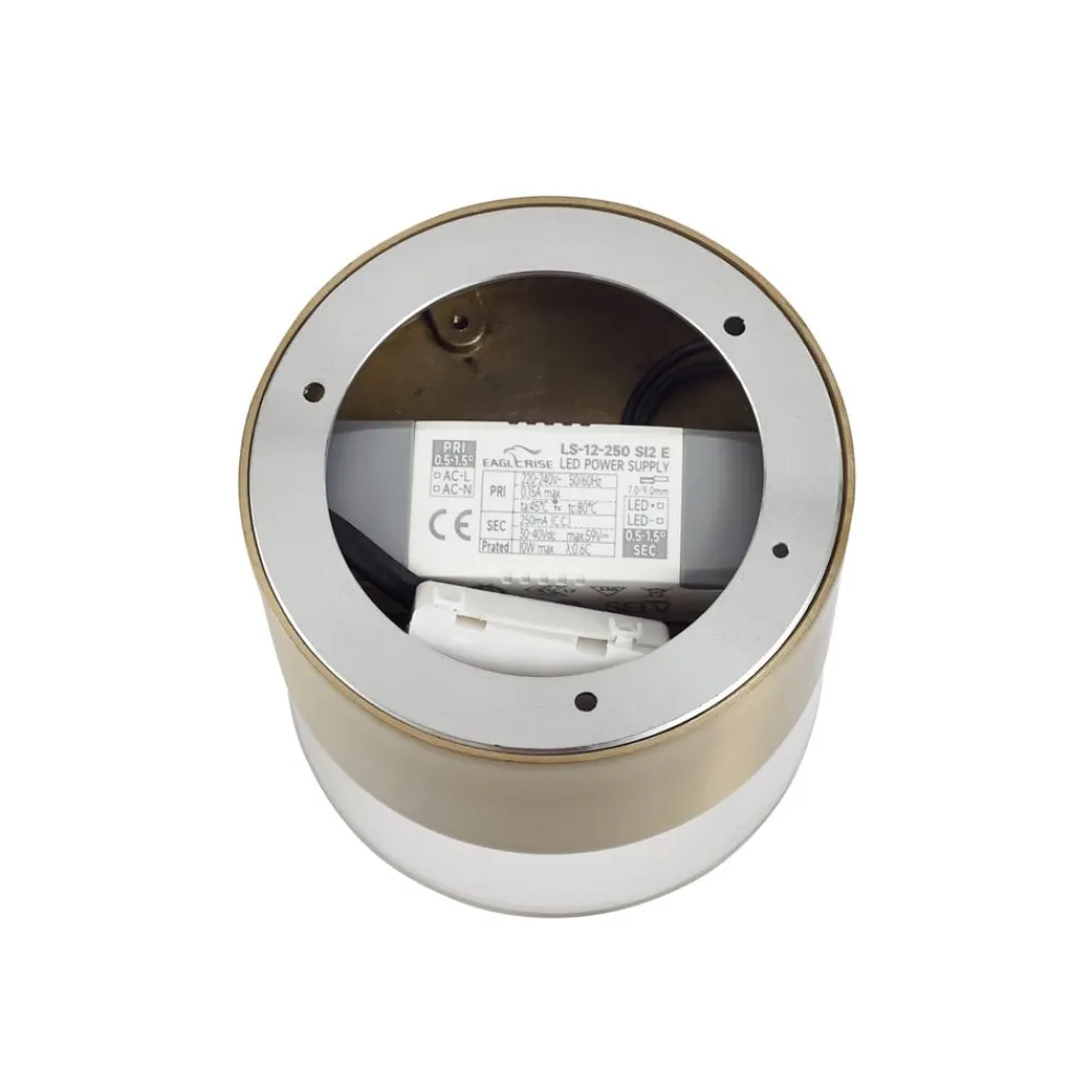 Lindby LED-taklampe Dalila, gull, Ø 10 cm, aluminium| Led-Innendørs|Taklamper