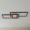 Lindby LED-taklampe Emiljan, svart, metall, dimbar Online