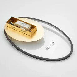 Lindby LED-taklampe Feival, 61 cm, rust/gull, dimbar New