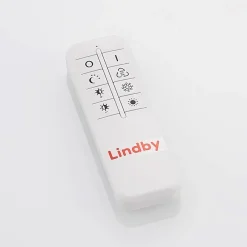 Lindby LED-taklampe Fjardo, kantet, sølv, CCT, fjernkontroll| Kontorbelysning|Led-Innendørs
