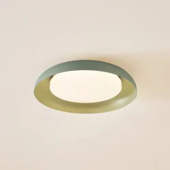 Lindby LED-taklampe Florie, grønn, metall, Ø 40 cm Outlet