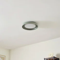 Lindby LED-taklampe Florie, grønn, metall, Ø 40 cm Outlet