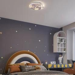 Lindby LED-taklampe Gaios Ø 38 cm, blå, CCT, dimbar| Design- Og Hotellbelysning|Led-Innendørs