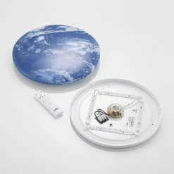 Lindby LED-taklampe Gaios Ø 38 cm, blå, CCT, dimbar| Design- Og Hotellbelysning|Led-Innendørs