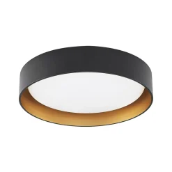 Lindby LED-taklampe Gracjan, svart, metall, CCT, Ø45cm Best