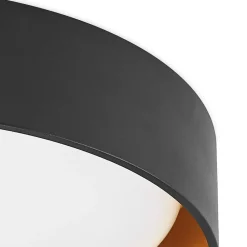 Lindby LED-taklampe Gracjan, svart, metall, CCT, Ø45cm Best