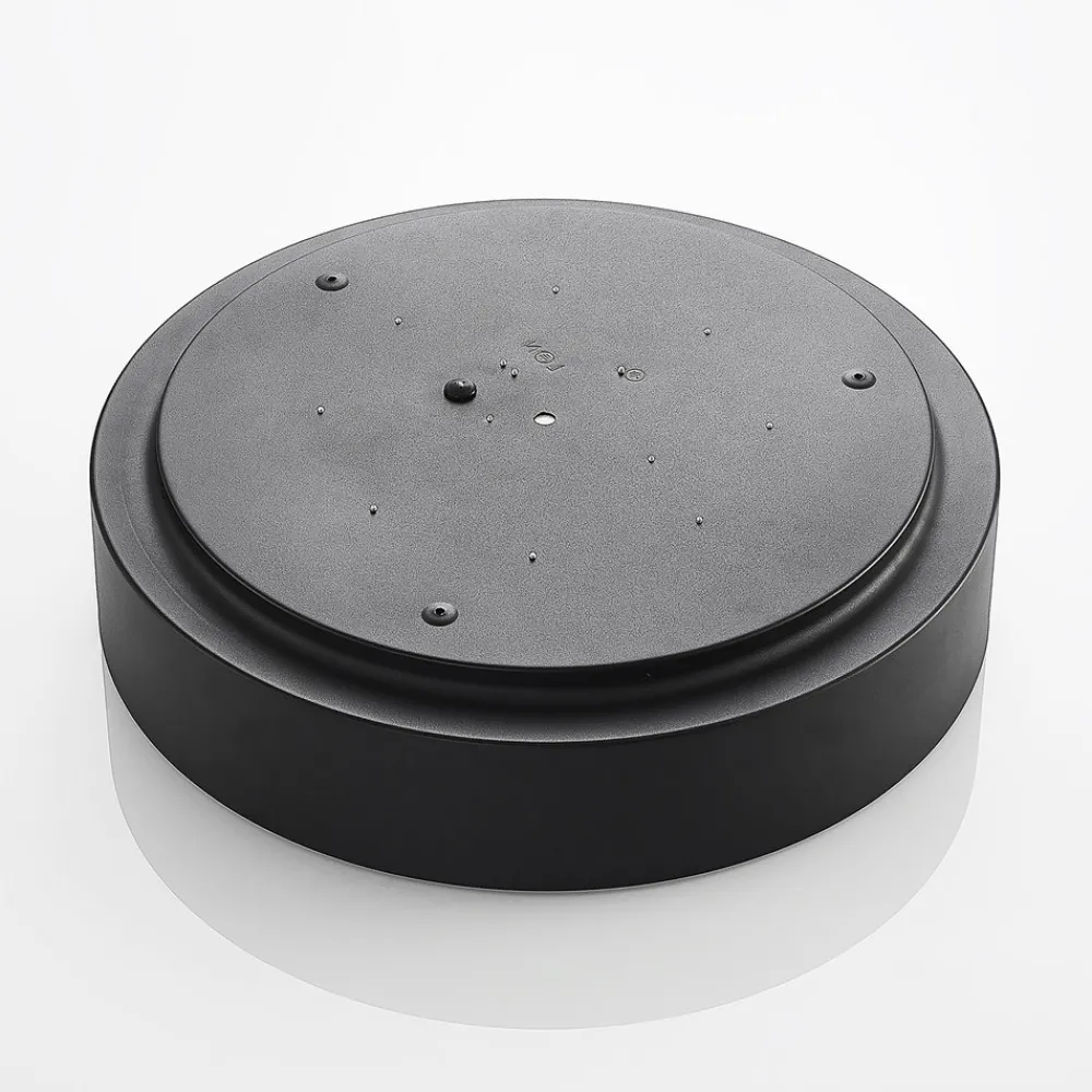 Lindby LED-taklampe Gracjan, svart, metall, CCT, Ø45cm Best