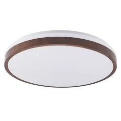 Lindby LED-taklampe Hudsona, Ø 49 cm, tre, brun| Design- Og Hotellbelysning