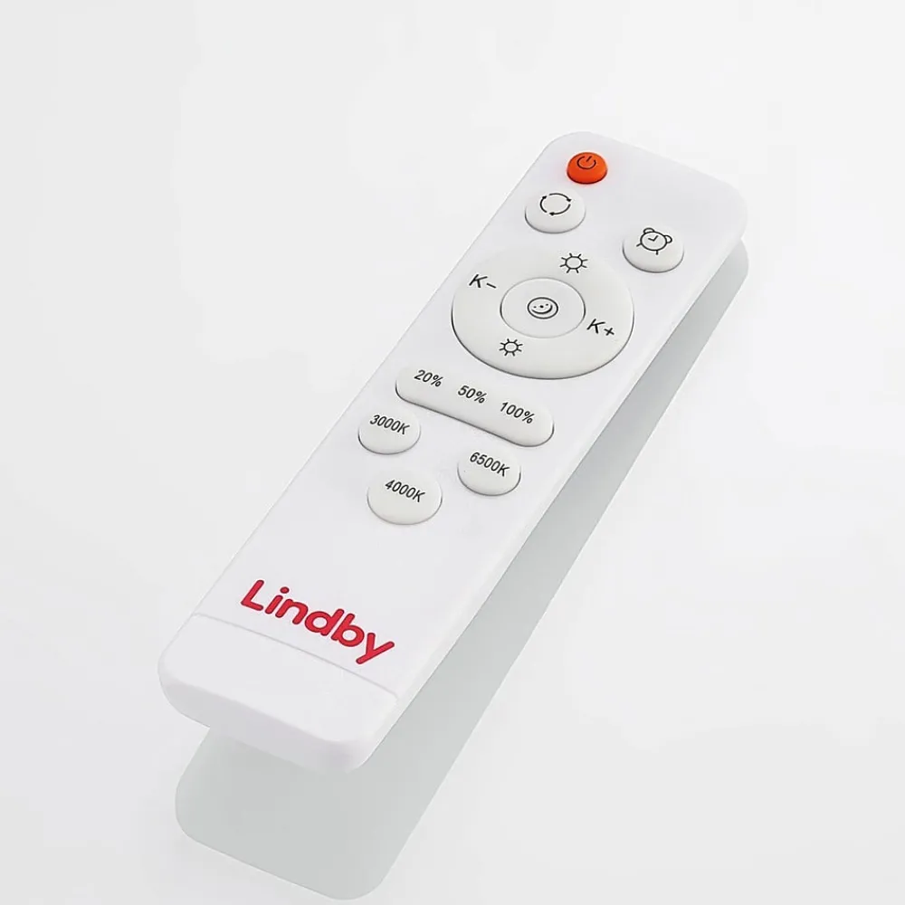 Lindby LED-taklampe Hudsona, Ø 49 cm, tre, brun| Design- Og Hotellbelysning