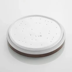 Lindby LED-taklampe Hudsona, Ø 49 cm, tre, brun| Design- Og Hotellbelysning