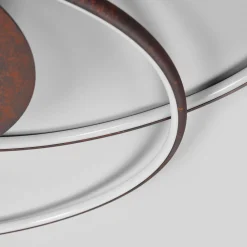 Lindby LED-taklampe Joline, Ø 74 cm, rustbrun, metall Outlet