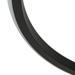 Lindby LED-taklampe Kyron, svart, aluminium, dimbar, Ø45cm Sale