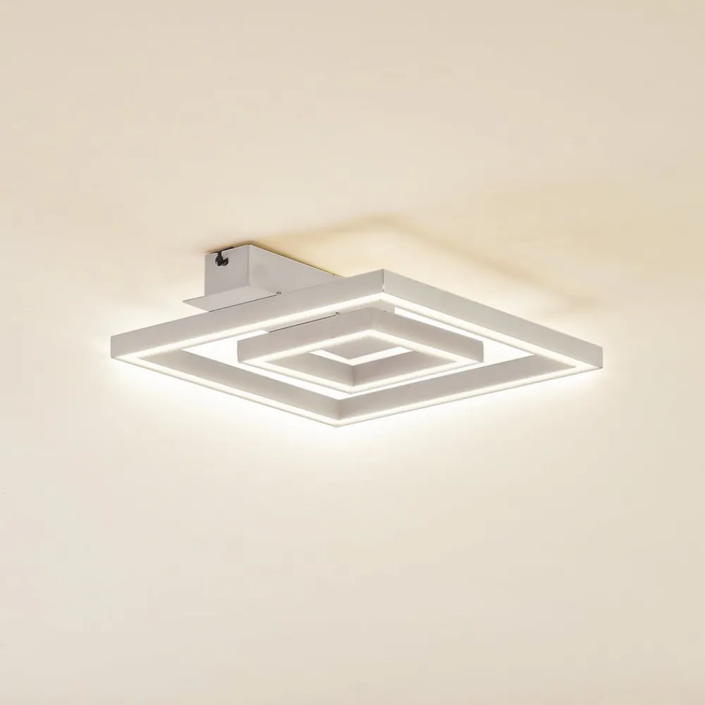 Lindby LED-taklampe Madamo, hvit, 30 cm, 3000K| Led-Innendørs