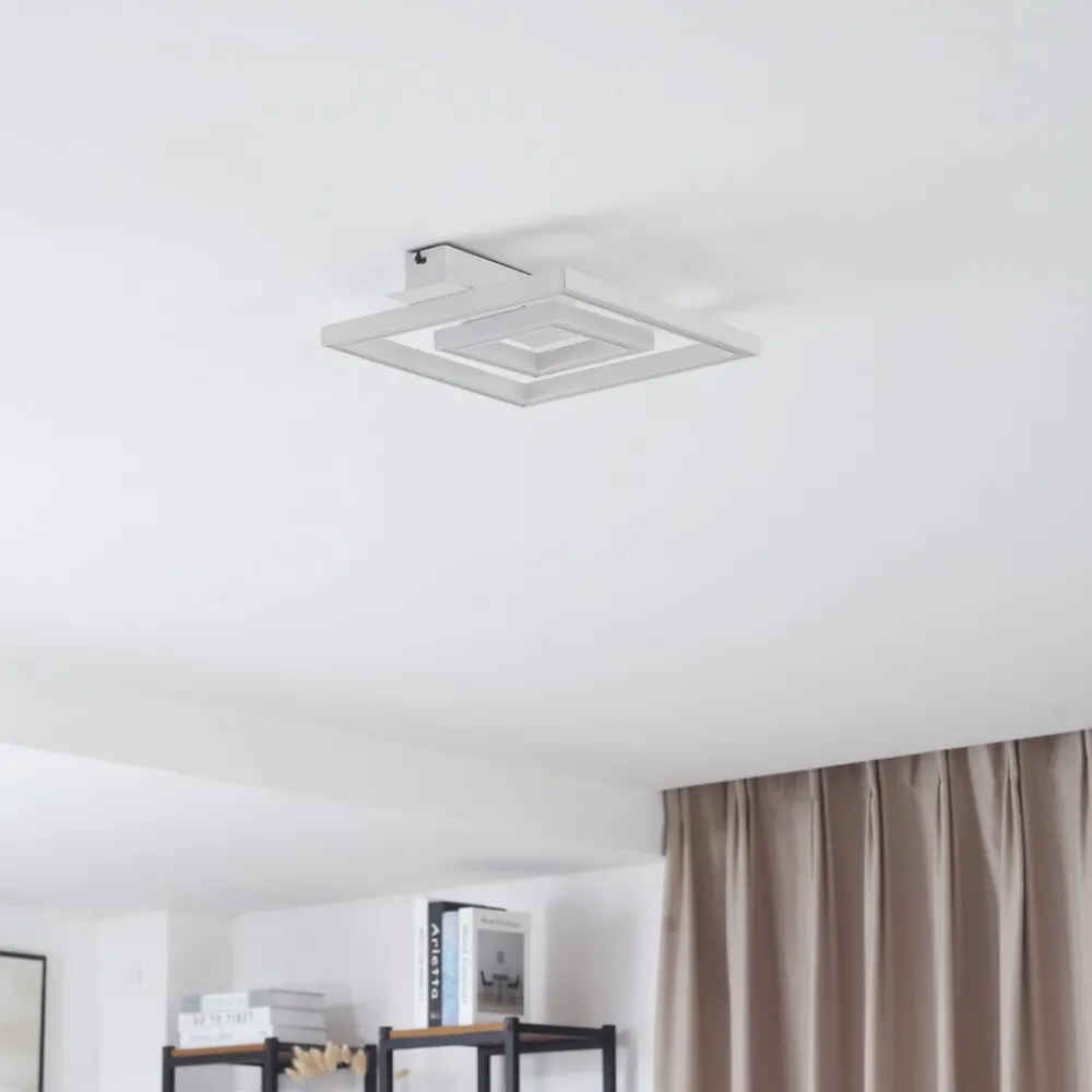 Lindby LED-taklampe Madamo, hvit, 30 cm, 3000K| Led-Innendørs