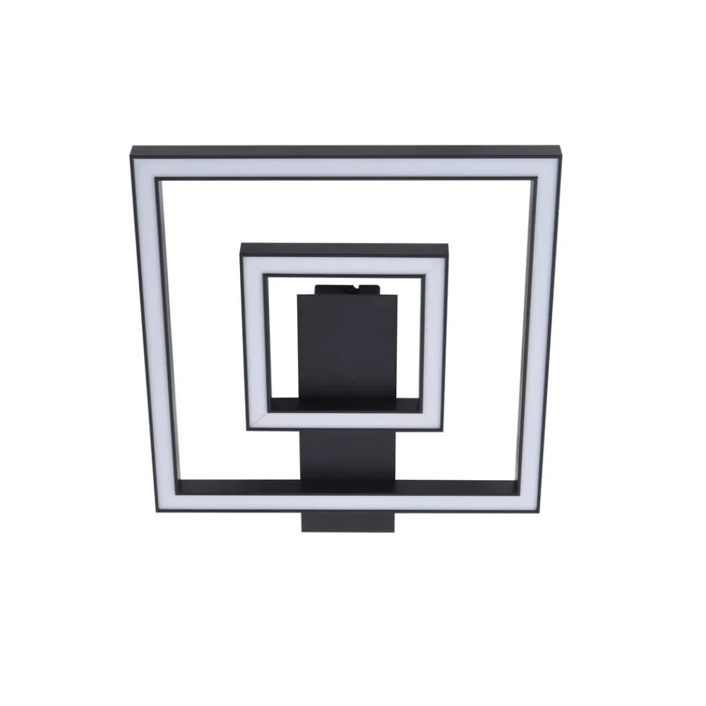 Lindby LED-taklampe Madamo, svart, 30 cm, 3000K, aluminium Hot
