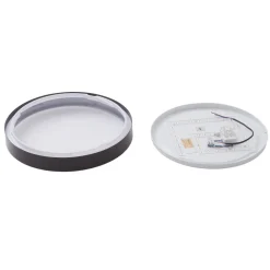 Lindby LED-taklampe Medon, Ø 38 cm, svart, IP44, metall Sale