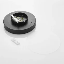 Lindby LED-taklampe Milada, svart, CCT, fjernkontroll| Design- Og Hotellbelysning|Led-Innendørs