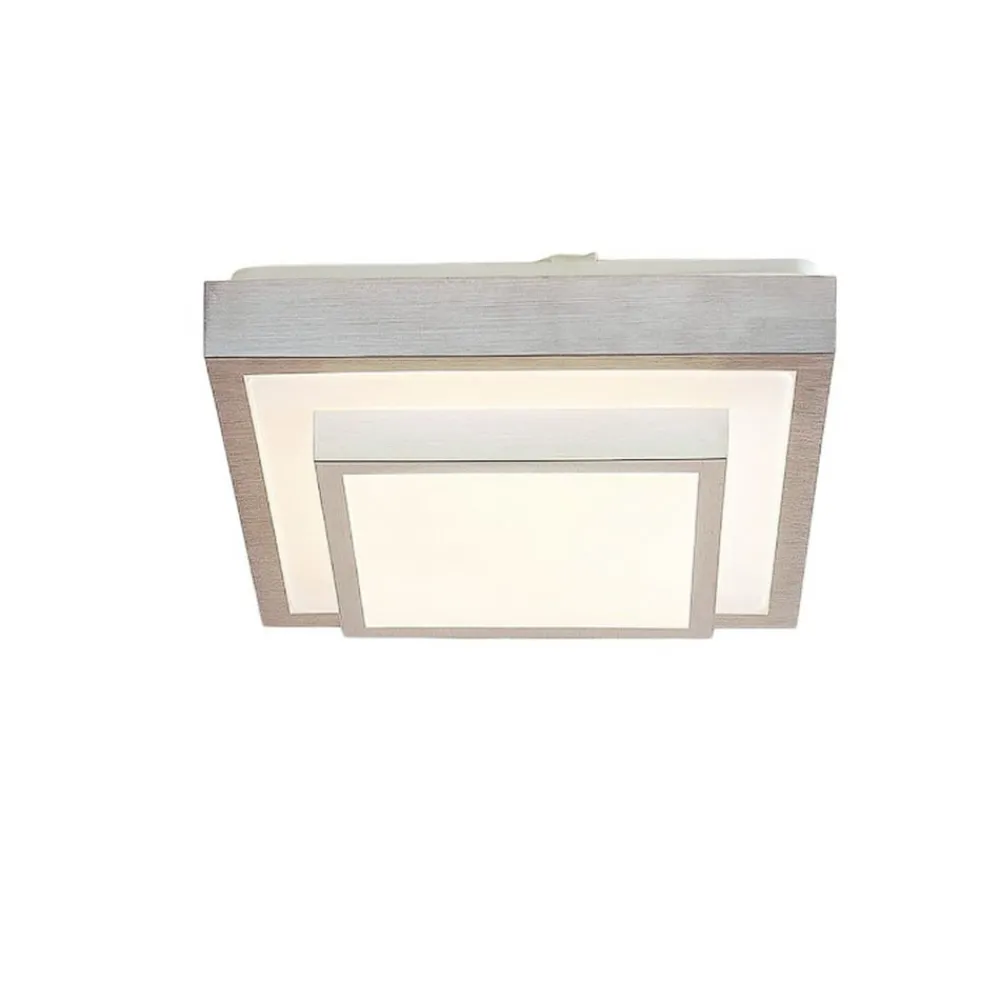 Lindby LED-taklampe Mirco, 32 cm, kantet, aluminium| Design- Og Hotellbelysning