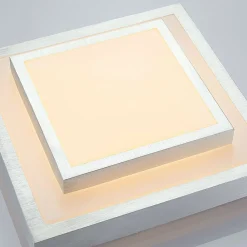 Lindby LED-taklampe Mirco, 32 cm, kantet, aluminium| Design- Og Hotellbelysning