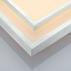 Lindby LED-taklampe Mirco, 32 cm, kantet, aluminium| Design- Og Hotellbelysning