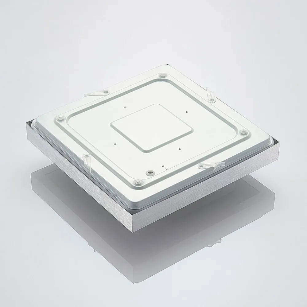 Lindby LED-taklampe Mirco, 32 cm, kantet, aluminium| Design- Og Hotellbelysning