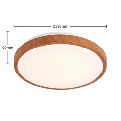 Lindby LED-taklampe Mynte, Ø30cm, treutseende, plast| Led-Innendørs|Taklamper