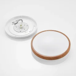 Lindby LED-taklampe Mynte, Ø30cm, treutseende, plast| Led-Innendørs|Taklamper