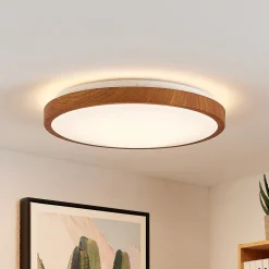 Lindby LED-taklampe Mynte, Ø43cm, treutseende, plast| Led-Innendørs