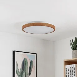 Lindby LED-taklampe Mynte, Ø43cm, treutseende, plast| Led-Innendørs