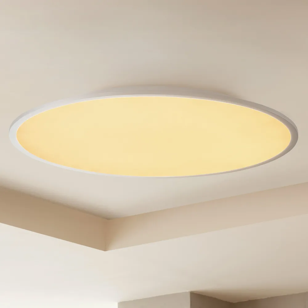 Lindby LED-taklampe Narima, CCT, Ø 80 cm, sølv Outlet