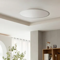 Lindby LED-taklampe Narima, CCT, Ø 80 cm, sølv Outlet