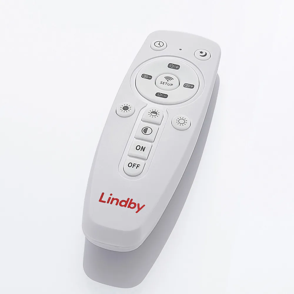 Lindby LED-taklampe Narima, CCT, Ø 80 cm, sølv Outlet