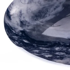 Lindby LED-taklampe Orbi, 38 cm, blå/hvit, plast| Led-Innendørs