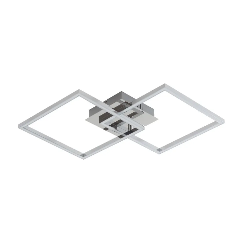 Lindby LED-taklampe Panja, 50 cm, kromfarget, jern| Design- Og Hotellbelysning|Led-Innendørs