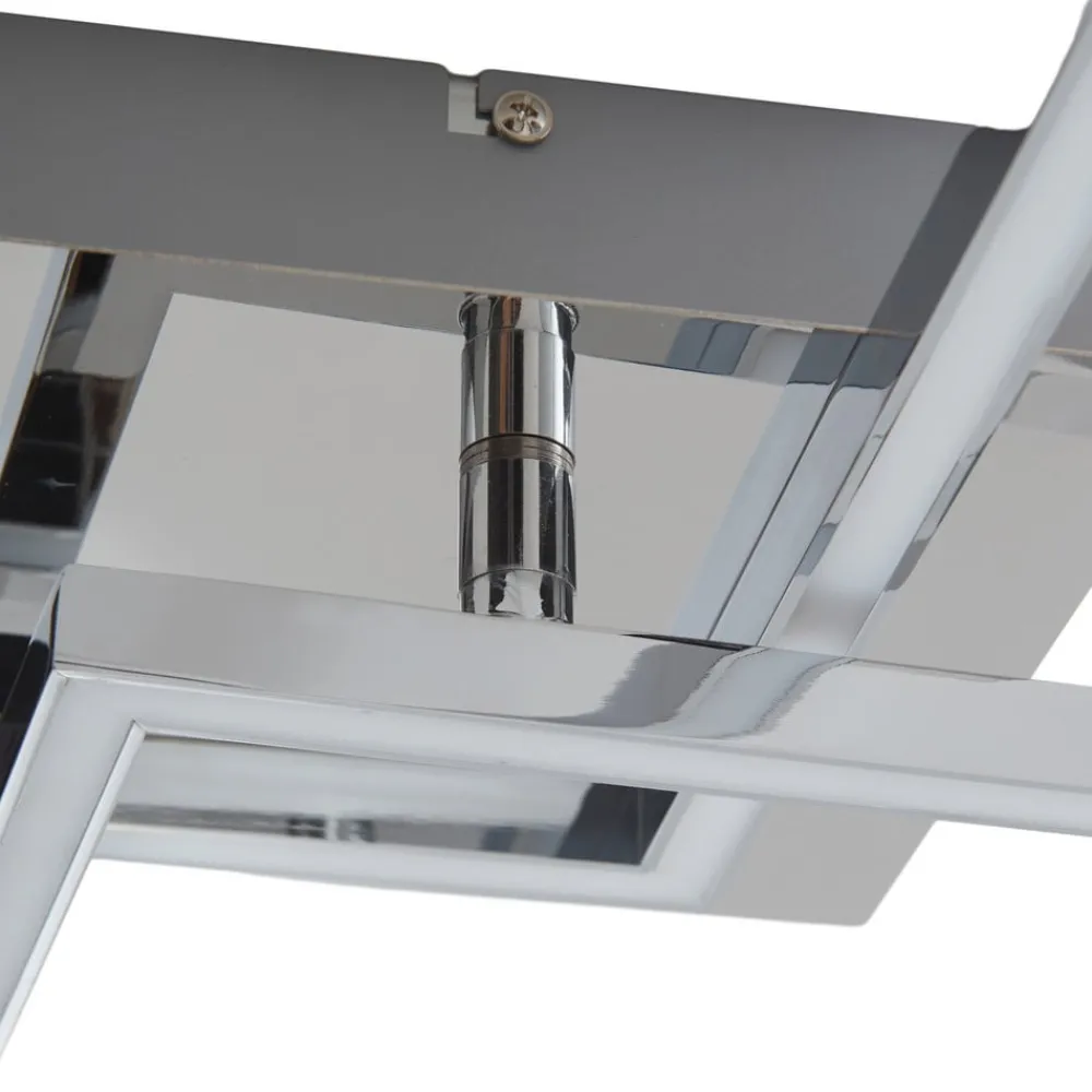 Lindby LED-taklampe Panja, 50 cm, kromfarget, jern| Design- Og Hotellbelysning|Led-Innendørs