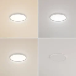 Lindby LED-taklampe Pravin, Ø 40 cm, CCT, hvit| Design- Og Hotellbelysning|Led-Innendørs