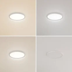 Lindby LED-taklampe Pravin, Ø 30 cm, CCT, hvit Discount