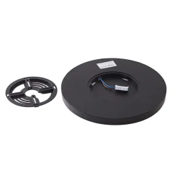 Lindby LED-taklampe Pravin, Ø 23 cm, 3000 K, svart Discount