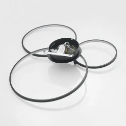 Lindby LED-taklampe Rayk, svart, metall, 77 cm, dimbar Clearance