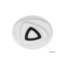 Lindby LED-taklampe Rebeka, Ø 70 cm, CCT, fjernkontroll New